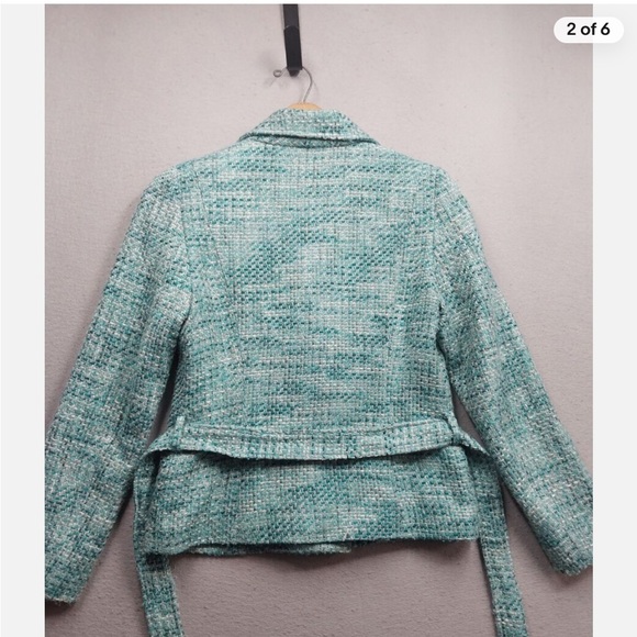 Arden B. Tweed short belted jacket in acrylic and wool.  Like new! Lined - Picture 2 of 7